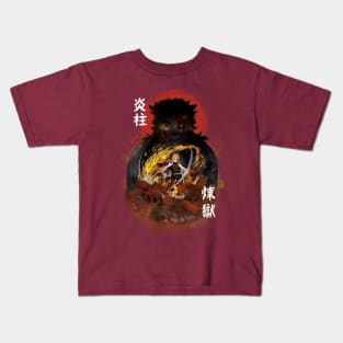 Rengoku hashira demon slayer Kids T-Shirt